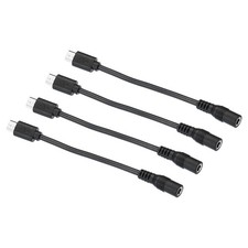 4pcs Micro USB to DC Extension Cable Male to Female Extension Power Cords picture