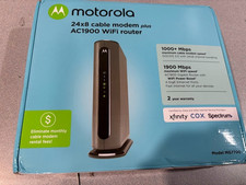 Motorola MG7700 DOCSIS 3.0 24x8 Cable Modem AC1900 WiFi Router Black picture