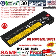 ✅LOT 68 Battery for Lenovo ThinkPad T440 T440s T450 T450S X240 X260 X270 L460 picture