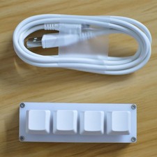 4 Keys USB Mini Mechanical Keyboard DIY Custom Shortcuts Macro Keypad+Data Cable picture