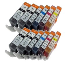 12pk Ink for Canon PIXMA MP560 MP620 MP630 MP640 Printer PGI-220 CLI-221 Ink picture