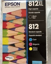 Epson 812xl/812 Unused Sealed Ink Cartridges Cyan Magenta Yellow picture