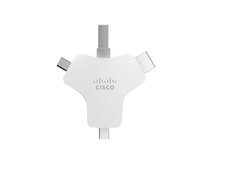 Cisco Multi-Head Cable 4K 9 meters 30ft - WebEx HDMI DisplayPort USB-C Gray OEM picture