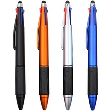 Multi Colored Ballpoint Pens 4 Color Touch Screen Stylus Pen with Color picture