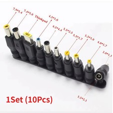 10PCS Universal DC Power Jack Kit 5.5x2.5/6.3x4.4/4x1.7mm AC/DC Adapter Plugs picture