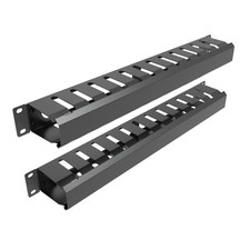 2 Pack of All Metal 1U Cable Manager with 12 Big Finger Slots picture