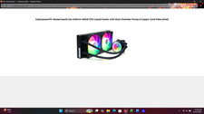 CyberPowerPC MasterLiquid Lite 240mm ARGB CPU Liquid Cooler - Used, Tested picture
