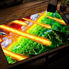 Meteor Shower TCG Playmat Gaming Mousepad MTG Fantasy Landscape Desk Mat picture