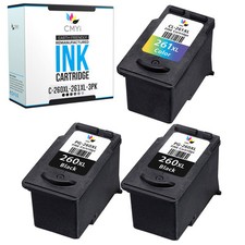 3PK Replacement PG-260XL CL-261XL Ink Cartridge for Canon PIXMA TR7020a TR7022a picture