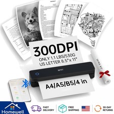 Effortless Printing with MT610 Pro Portable Thermal Printer - 2000mAh Battery picture
