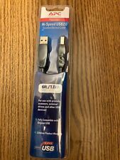 NEW APC Hi-Speed USB 2.0 Cable 6 ft. USB A to USB B picture