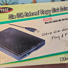 BYTECC BT-144 Slim USB External Floppy Drive Plug & Play USB-Powered Black picture