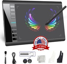 Tableta De Dibujo Gráfico De, 10x6 Pulgadas De Área Activa Grande Para Diseño US picture