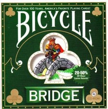 Bicycle Bridge 97 PC CD learn computer bidding card game Duplicate Rubber types picture