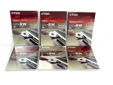 TDK DVD RW DVD Plus RW 6 Hours 4.7GB Rewritable Lot of 6 New Sealed picture