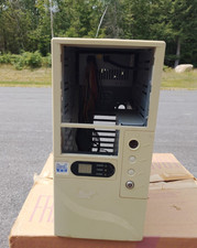 Vintage Micronix USA 486 Baby AT Tower Case PSU MHz Display Turbo Retro PC picture