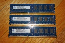 Nanya 2GB 2Rx8 PC3-10600U-9-10-B0.1333 NT2GC64B8HC0NF-CG Memory Ram Sticks x3 picture