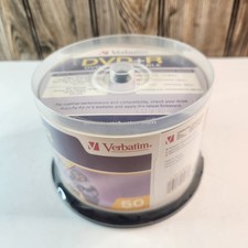 Verbatim DVD+R 50 Pack Blank Media UNUSED Brand New 120 Min Video 4.7 picture
