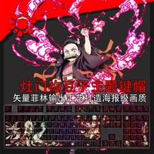 Demon Slayer Kamado Nezuko Mechanical keyboard keycaps Cherry MX High PBT 108 picture