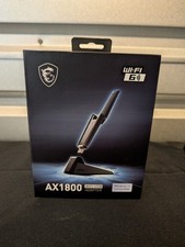 MSI AX1800 WiFi 6 USB Adapter GUAX18 Dual-Band w/ Cradle Open Box Complete picture