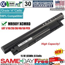 ✅LOT Battery XCMRD MR90Y For Dell Inspiron 3421 5421 15-3521 5521 3721 5721 65Wh picture