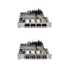 HP Emulex LPE12004 Quad Port 8Gb PCIe x8 FC Server Adapter PN 5697-2043 +4x SFP+ picture