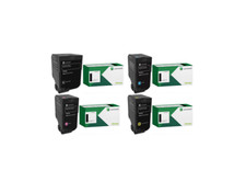 Lexmark CS730, 735, CX730 High Yield BK/C/Y/M Toner Cartridge Set – 4PK picture