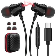 USB C Headphones for Samsung S26 S25 Ultra S24 S23 Fe, Black picture