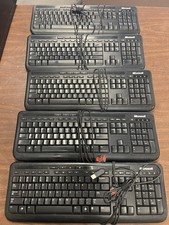 Lot Of 5 Five Microsoft Keyboards 600 Model 1366 picture