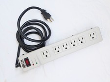 Lot of 3x Tripp Lite 6 Outlet Surge Protector Power Strip 6ft Cord, Metal TLM626 picture