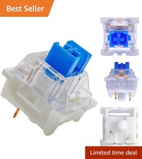 Blue Clicky Mechanical Switches 32-Pack - Tactile & Dustproof Design picture