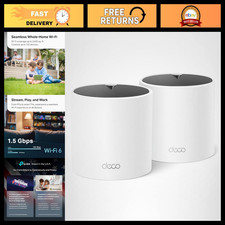 Dual-Band AX1500 WiFi 6 Mesh System - Deco X15 2-Pack, High-Speed Home Networkin picture