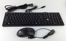 QR wired keyboard and optical mouse QR-70 - Black picture
