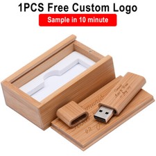 Wooden Free Logo USB 2.0 Flash Drive Photography Custom Pen Drive 64GB 32GB 16GB picture