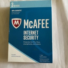 2016 Mcafee Internet Security 3 Devices 1 Year - Factory Sealed picture