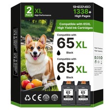 SHEENGO 65XL HP 65 Black Ink Cartridge 2-Pack picture