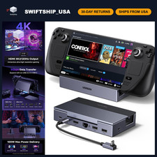 6-in-1 Steam Deck Dock, 4K@120Hz HDMI 2.1, 100W Power Delivery, Multiport Hub picture