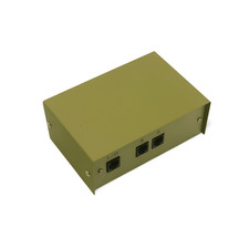 RJ45 AB 2 Way Switch Box Rotary Manual Network Disconnect - Beige picture