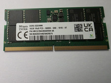 SK Hynix 16GB DDR5-5600 PC5-44800 DDR5 SODIMM RAM (HMCG78AGBSA095N AA) picture
