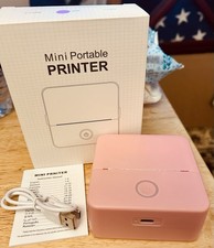 Portable Mini Pocket Thermal Printer Wireless Bluetooth Label Maker +multi paper picture