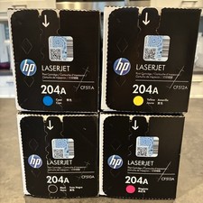 New OEM HP 204A Toner Cartridge Set of 4 CF510A CF511A CF512A CF513A Original picture