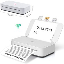 HPRT GT1 Thermal Transfer Inkless Printer for Home Use, Wi-Fi Connection Support picture