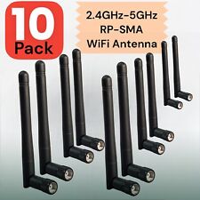 Lot of 10-RP-SMA Antenna for WiFi 2.4GHz 5Ghz Wireless Router or Card Female Pin picture
