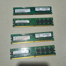 RAM DDR2 SDRAM 2GB (4x512MB) PC2-5300U 240-Pin DIMM Unbuffered Tested, Works picture