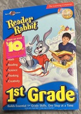 2001 READER RABBIT 1st GRADE CD-ROM MINT BRAND NEW SEALED BOX Windows/ Mac picture