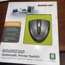  IOGear (GUB231) 2-Ports External USB 2.0 Automatic Printer Switch New Other picture