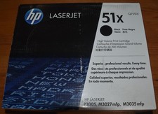 Genuine OEM HP LaserJet 51X Q7551X Black Toner Cartridge NEW & Sealed picture