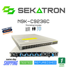 🔀Cisco Nexus N9K-C9332PQ • 32-Port 40GbE QSFP+ (NX-OS) • ⚡Fast Shipping picture