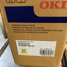 GENUINE OKI 43381717 Yellow Image Drum for OKI C6100 C6150 C5550MFP NEW picture