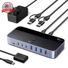 2-in 7-Out USB 3.2 Switch, 10 Gbps Switcher for A or C Computers Sharing All Dev picture